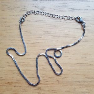 Short Choker 14" Length WG Vermeil/925 Box Chain